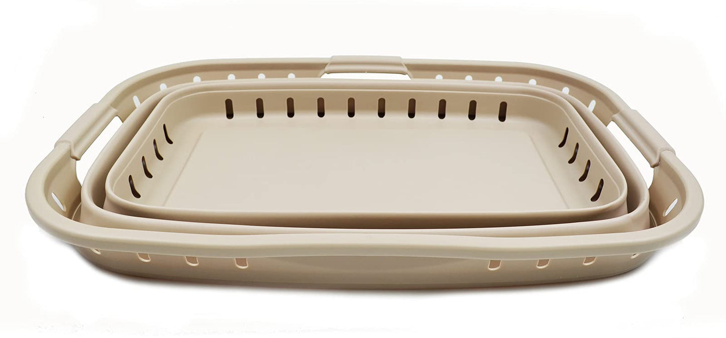 SAMMART 44L (11.62 gallon) Collapsible Plastic Laundry Basket - Foldable Pop Up Storage Container/Organizer - Portable Washing Tub - Space Saving Hamper/Basket