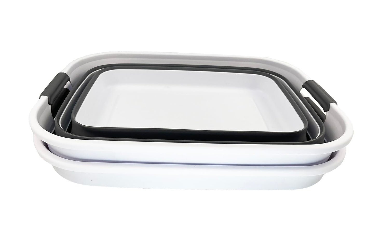 SAMMART 27L (7.1 Gallons) Collapsible Plastic Laundry Basket with Handle-Foldable Pop Up Storage Basket with handle