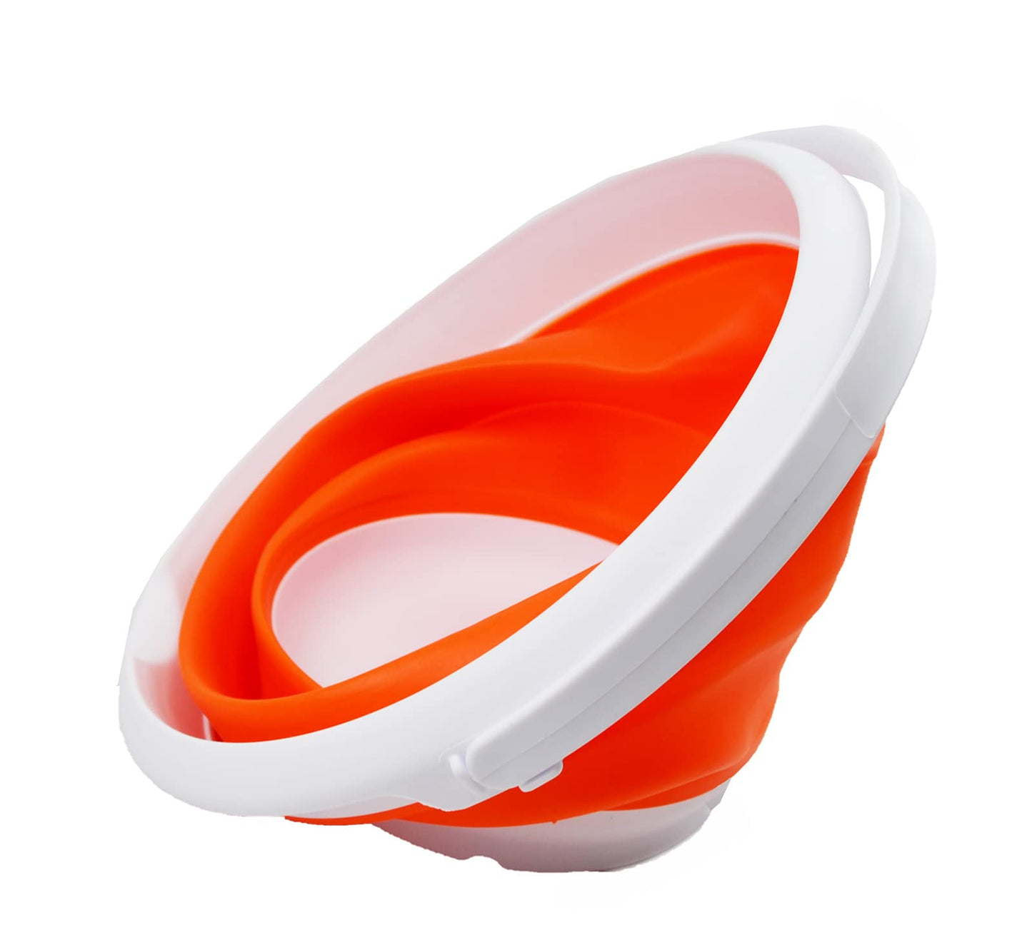 SAMMART 8.5L (2.2 Gallon) Collapsible Plastic Bucket - Foldable Round Tub - Portable Fishing Water Pail - Space Saving Outdoor Waterpot. Size 31cm Dia