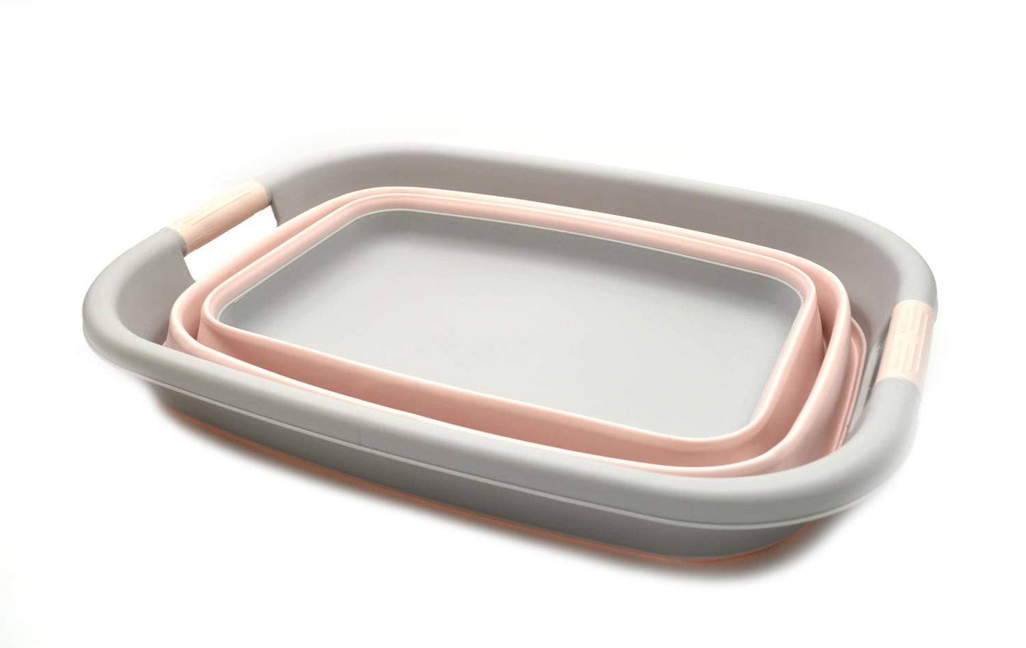 SAMMART 31L (8.1 gallon) Collapsible Plastic Laundry Basket-Pop Up Storage Container - Portable Washing Tub - Space Saving Hamper/Basket, Water capacity: 23L (6 gallon)