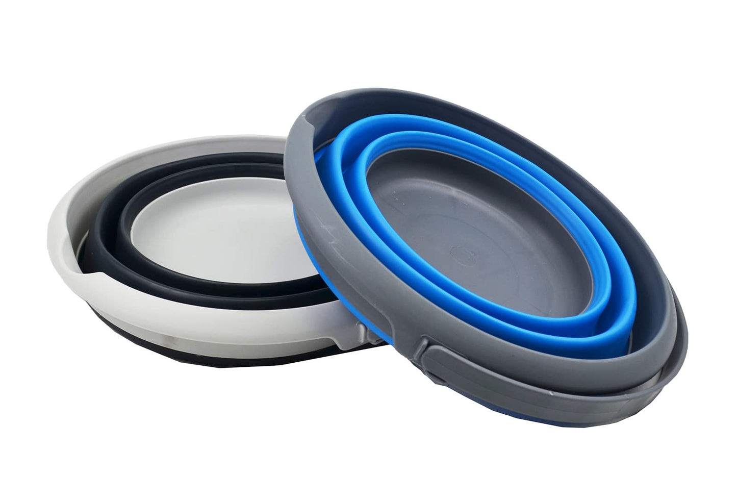 SAMMART 8.5L (2.2 Gallon) Collapsible Plastic Bucket - Foldable Round Tub - Portable Fishing Water Pail - Space Saving Outdoor Waterpot. Size 31cm Dia