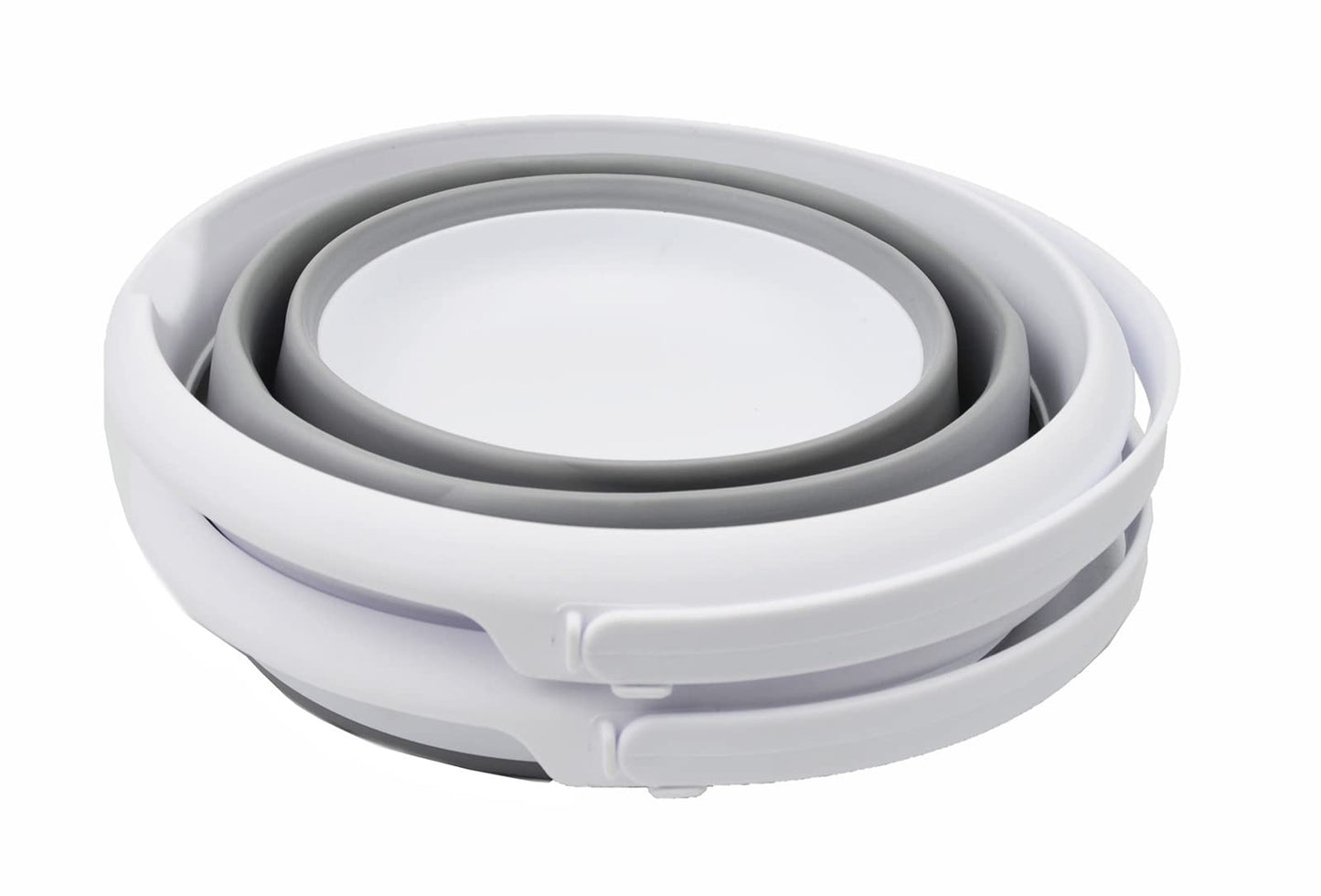 SAMMART 8.5L (2.2 Gallon) Collapsible Plastic Bucket - Foldable Round Tub - Portable Fishing Water Pail - Space Saving Outdoor Waterpot. Size 31cm Dia