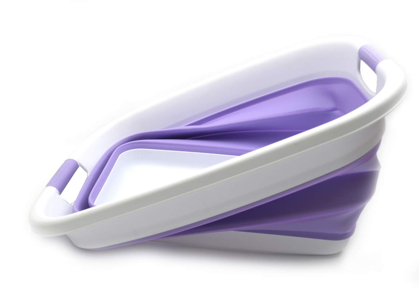 SAMMART 31L (8.1 gallon) Collapsible Plastic Laundry Basket-Pop Up Storage Container - Portable Washing Tub - Space Saving Hamper/Basket, Water capacity: 23L (6 gallon)