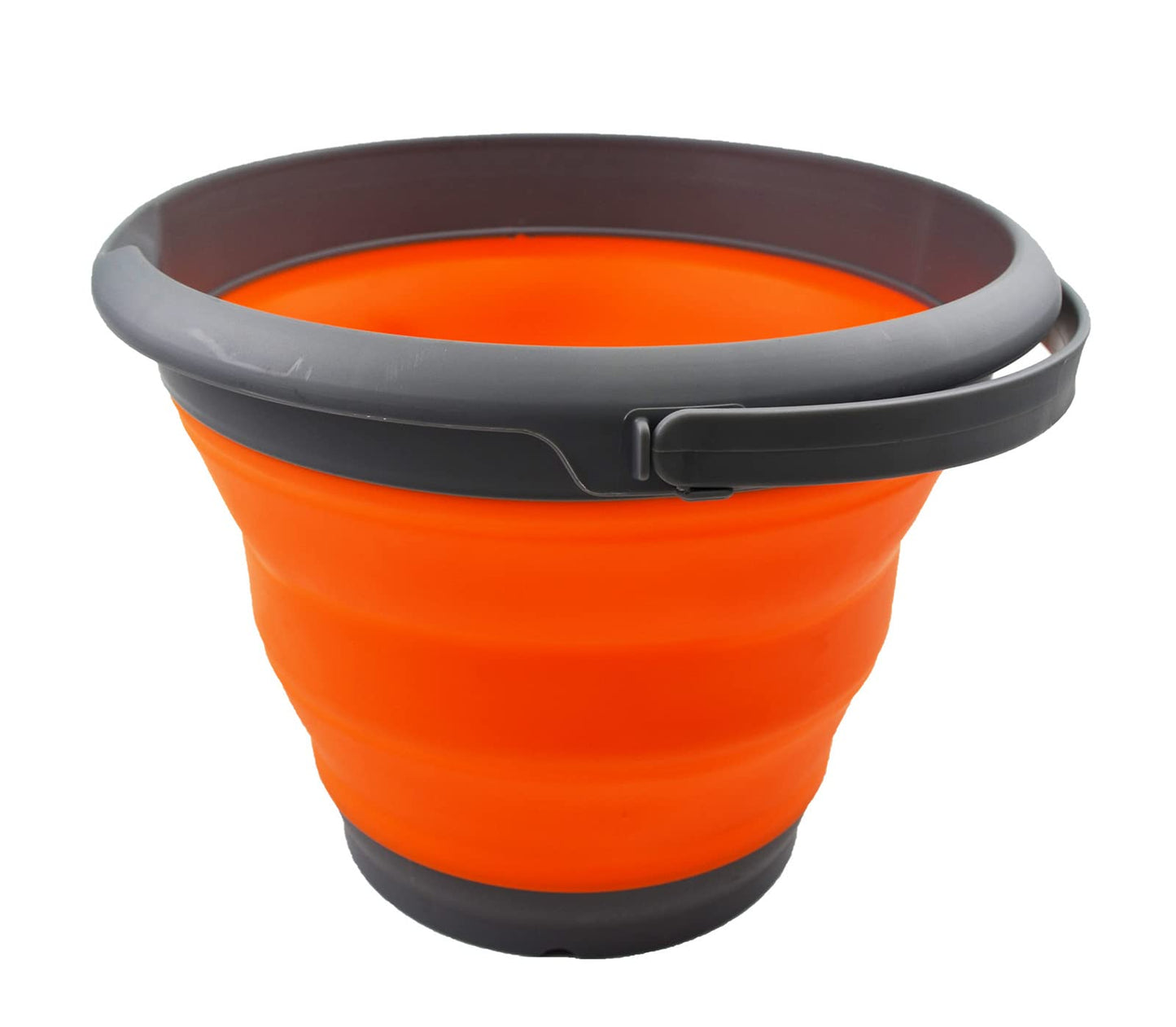 SAMMART 8.5L (2.2 Gallon) Collapsible Plastic Bucket - Foldable Round Tub - Portable Fishing Water Pail - Space Saving Outdoor Waterpot. Size 31cm Dia