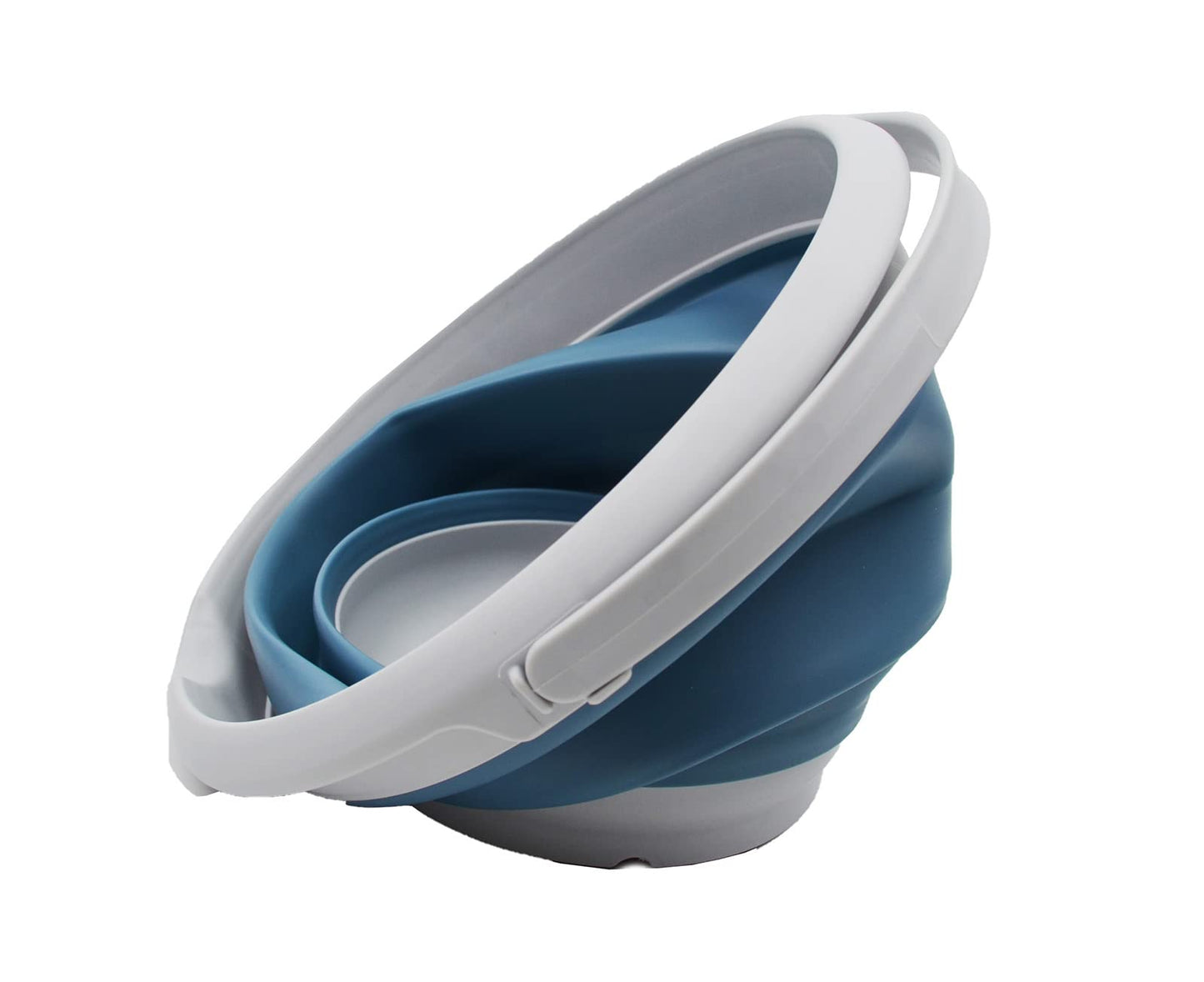 SAMMART 8.5L (2.2 Gallon) Collapsible Plastic Bucket - Foldable Round Tub - Portable Fishing Water Pail - Space Saving Outdoor Waterpot. Size 31cm Dia