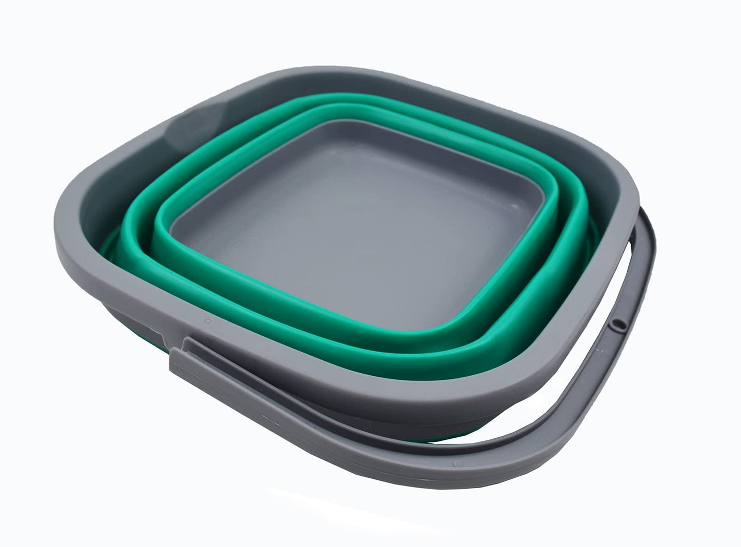 SAMMART 10L (2.6 Gallon) Collapsible Rectangular Handy Basket/Bucket