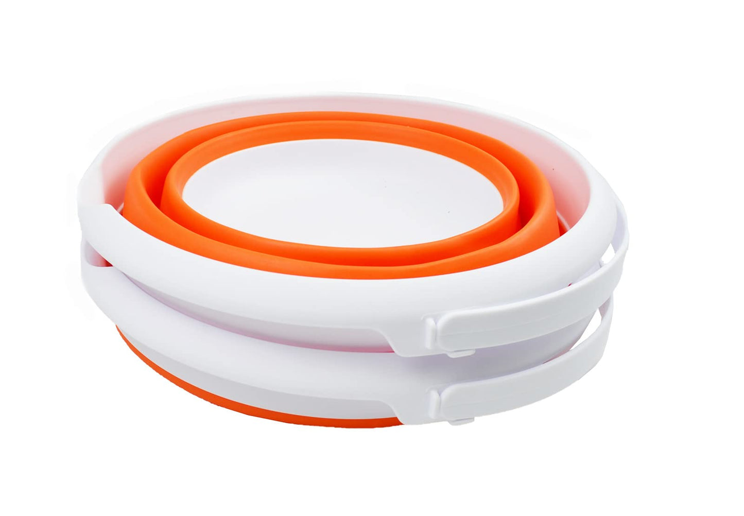 SAMMART 8.5L (2.2 Gallon) Collapsible Plastic Bucket - Foldable Round Tub - Portable Fishing Water Pail - Space Saving Outdoor Waterpot. Size 31cm Dia