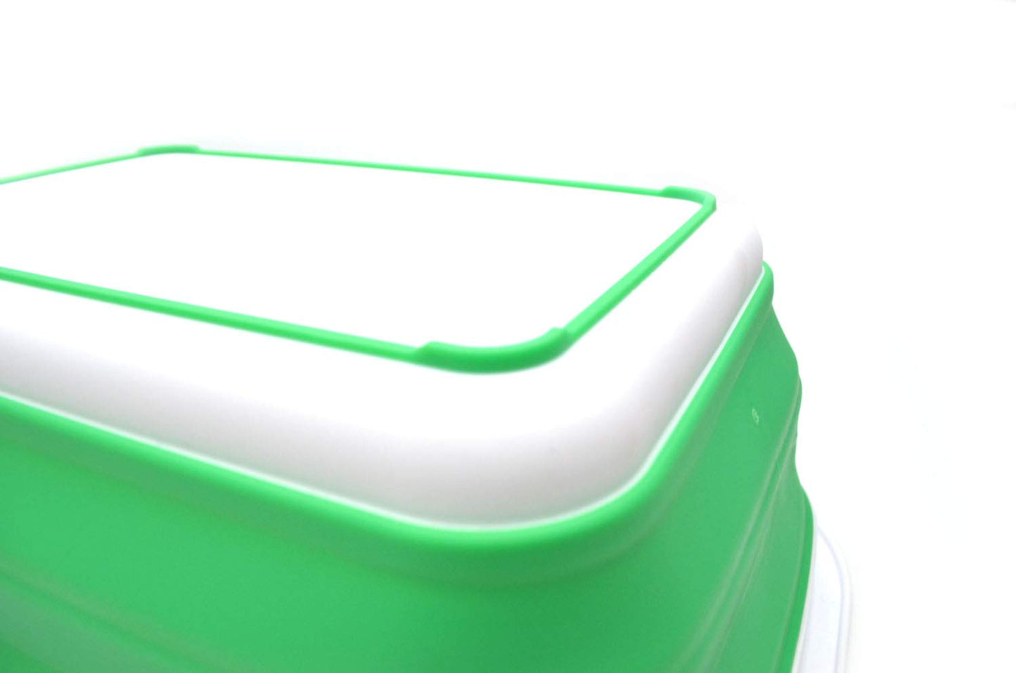 SAMMART 9.2L (2.37Gallon) Collapsible Tub - Portable Outdoor Picnic Basket/Crater - Foldable Shopping Bag - Space Saving Storage Container