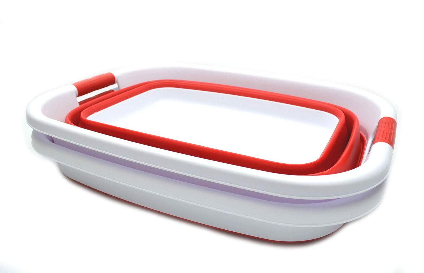 SAMMART 31L (8.1 gallon) Collapsible Plastic Laundry Basket-Pop Up Storage Container - Portable Washing Tub - Space Saving Hamper/Basket, Water capacity: 23L (6 gallon)