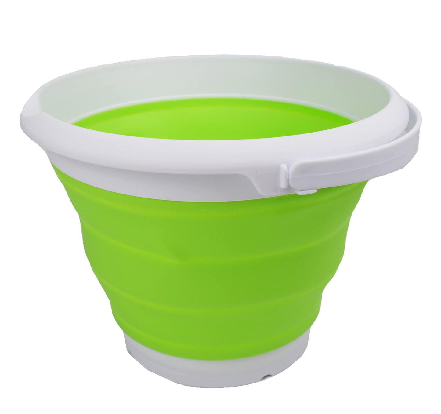 SAMMART 8.5L (2.2 Gallon) Collapsible Plastic Bucket - Foldable Round Tub - Portable Fishing Water Pail - Space Saving Outdoor Waterpot. Size 31cm Dia