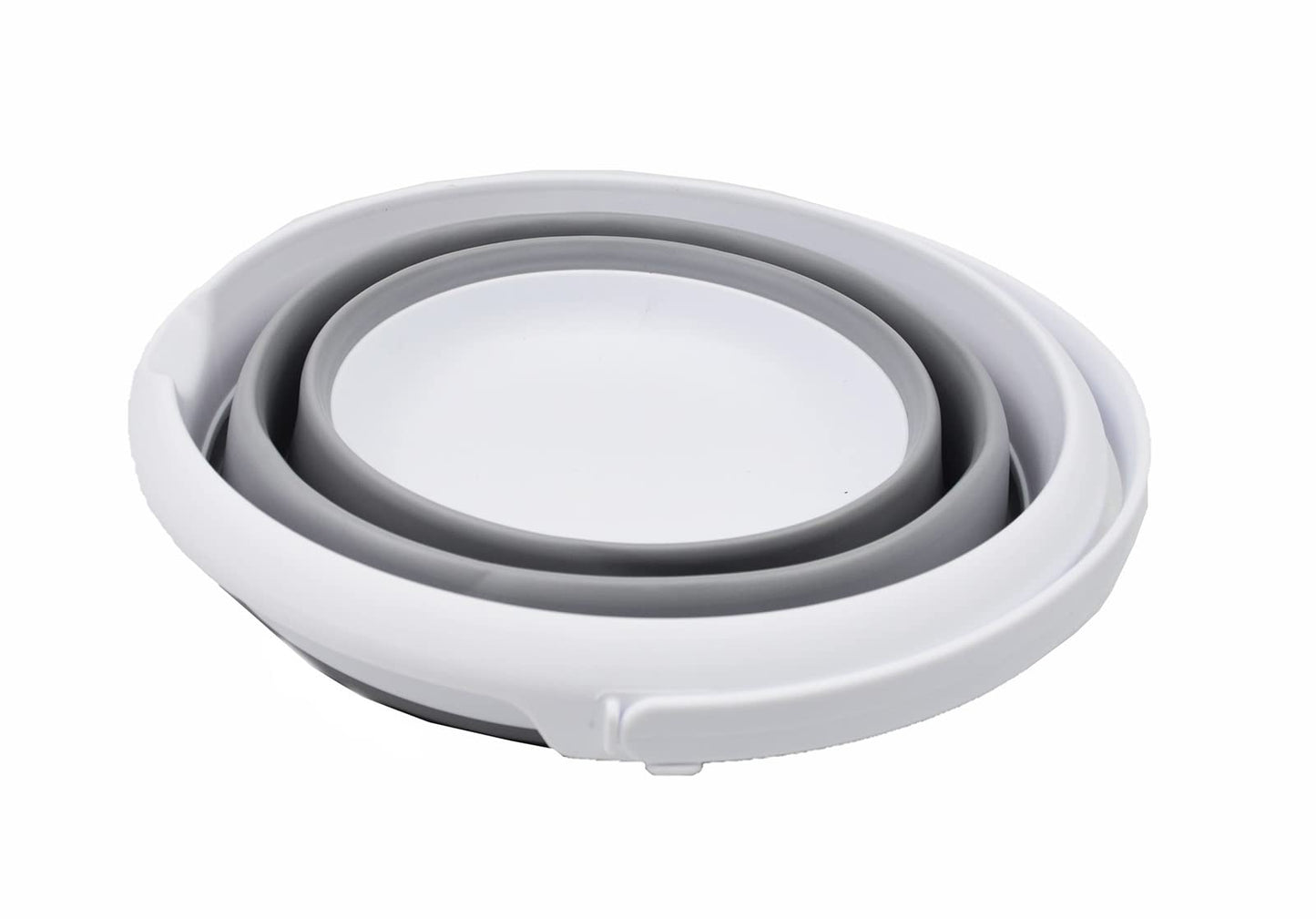 SAMMART 8.5L (2.2 Gallon) Collapsible Plastic Bucket - Foldable Round Tub - Portable Fishing Water Pail - Space Saving Outdoor Waterpot. Size 31cm Dia