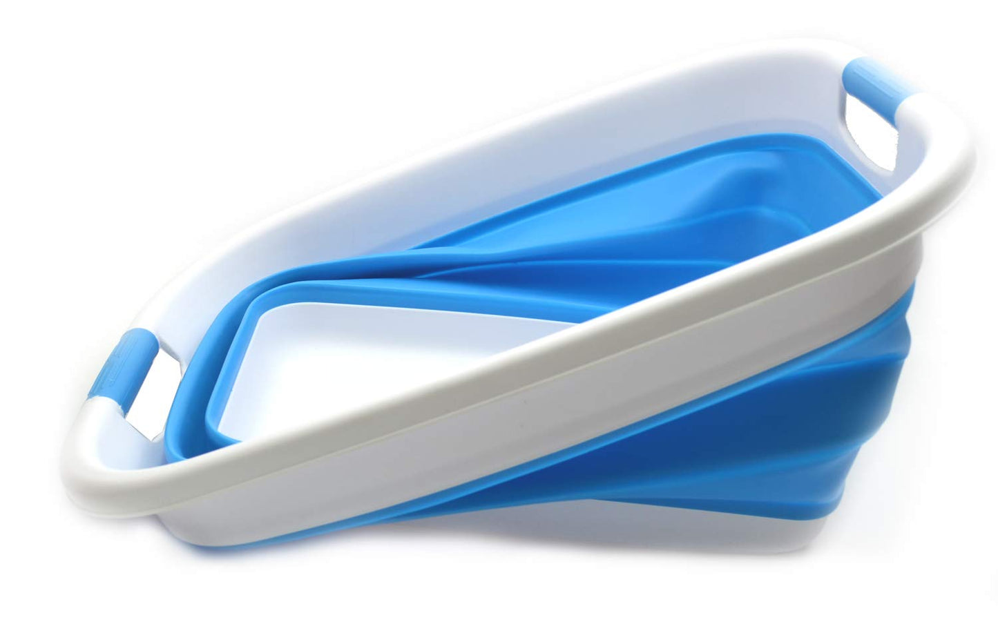 SAMMART 31L (8.1 gallon) Collapsible Plastic Laundry Basket-Pop Up Storage Container - Portable Washing Tub - Space Saving Hamper/Basket, Water capacity: 23L (6 gallon)