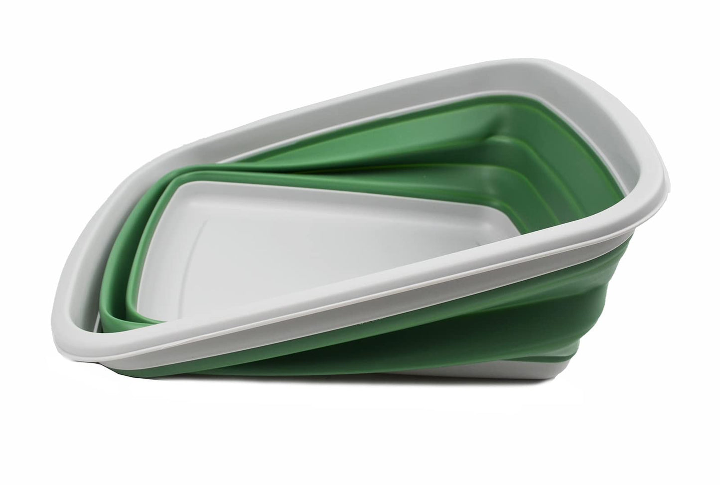 SAMMART 10L (2.6 Gallons) Collapsible Tub - Foldable Dish Tub - Portable Washing Basin - Space Saving Plastic Washtub