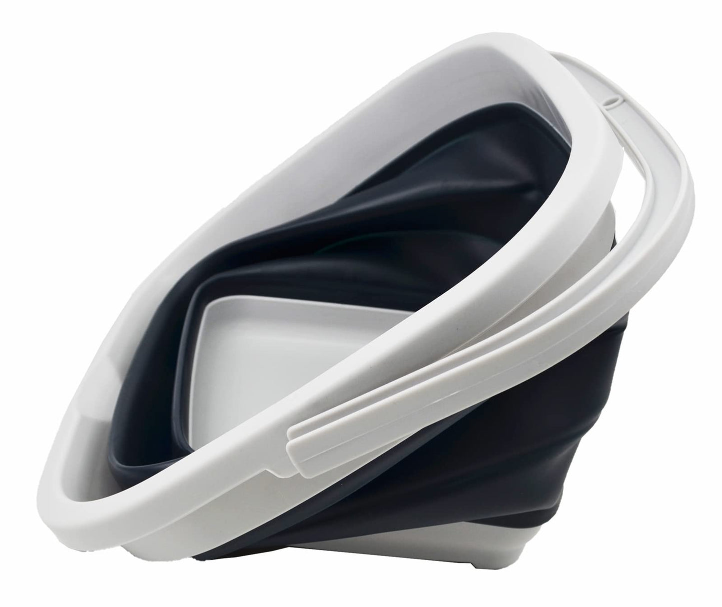 SAMMART 10L (2.6 Gallon) Collapsible Rectangular Handy Basket/Bucket