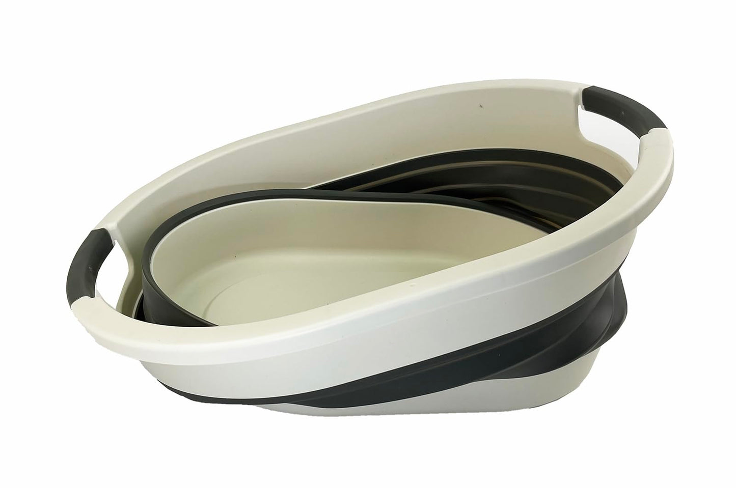 SAMMART 23L (6 gallon) Collapsible Plastic Laundry Basket - Foldable Pop Up Storage Container/Organizer - Portable Washing Tub - Space Saving Hamper/Basket