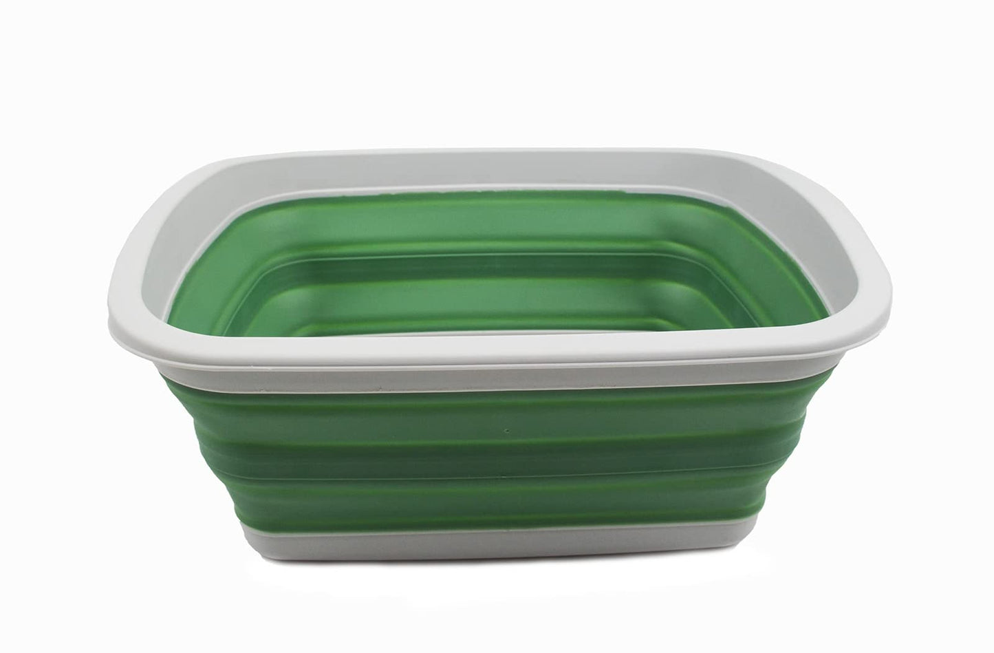 SAMMART 10L (2.6 Gallon) Collapsible Tub-Foldable Dish Tub-Portable Washing Basin-Space Saving Plastic Washtub