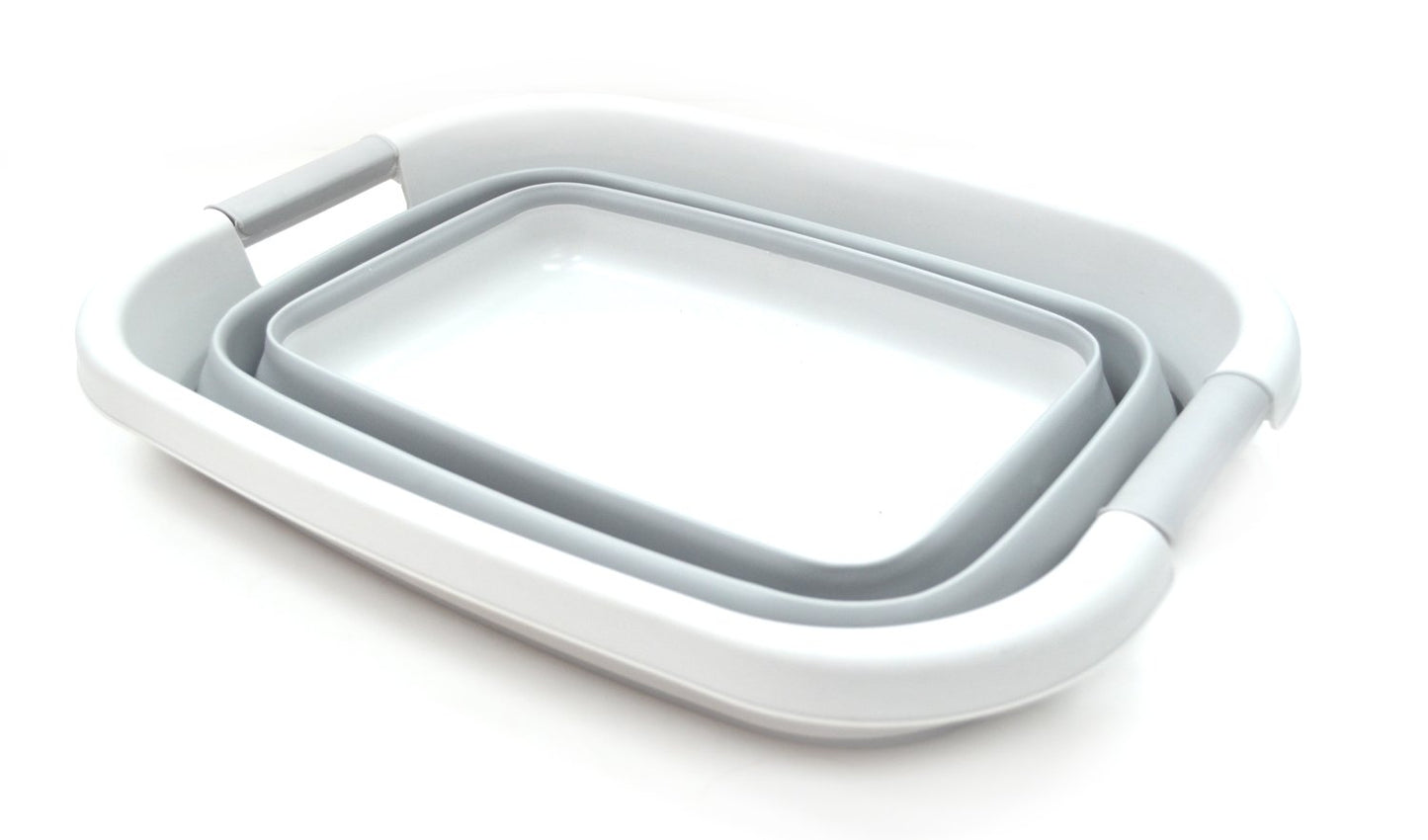 SAMMART 25L (6.6 gallon) Collapsible Laundry Basket/Tub - Foldable Storage Container/Organizer - Portable Washing Bin - Space Saving Hamper, Water capacity: 19L (5 gallon)