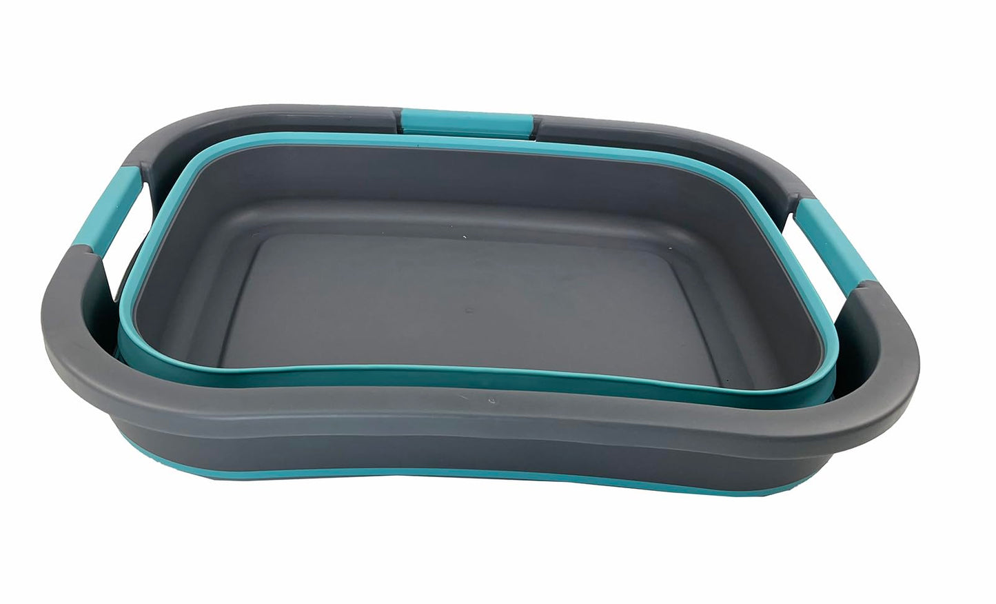 SAMMART 30L (7.9 gallon) Collapsible Plastic Laundry Basket - Foldable Pop Up Storage Container/Organizer - Portable Washing Tub - Space Saving Hamper/Basket