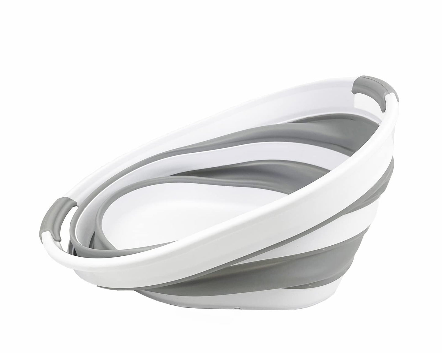 Collpasible Laundry Basket (23L Collapsible Laundry Basket (White/Grey))
