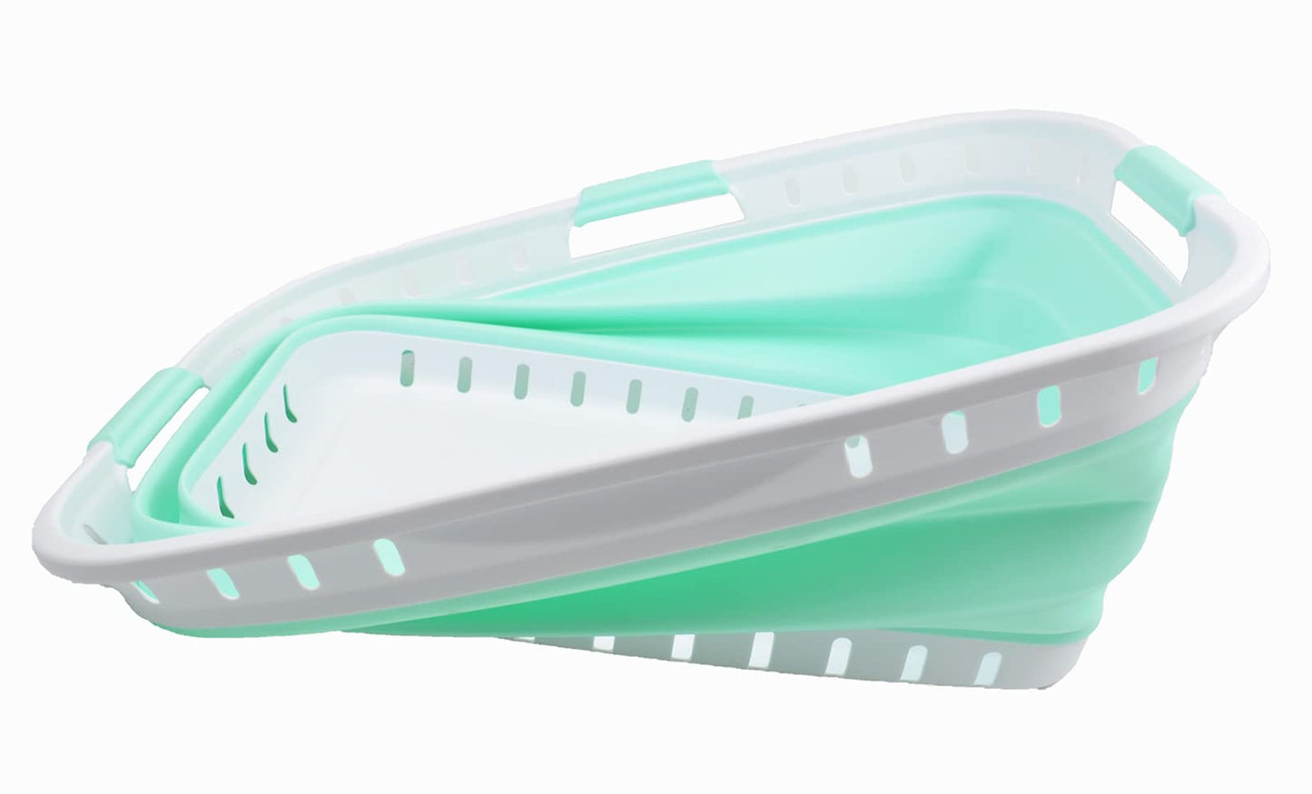 SAMMART 44L (11.62 gallon) Collapsible Plastic Laundry Basket - Foldable Pop Up Storage Container/Organizer - Portable Washing Tub - Space Saving Hamper/Basket