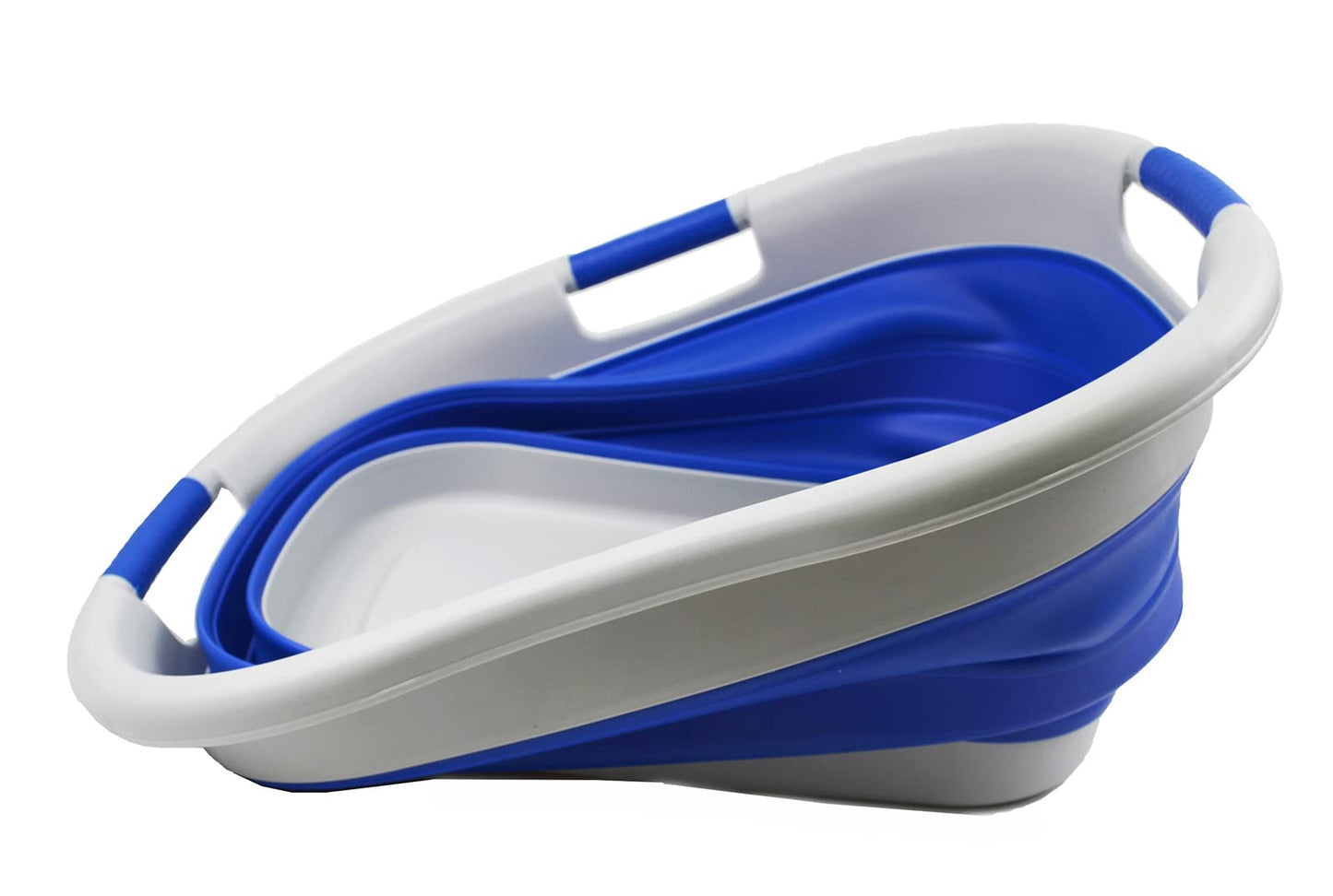 SAMMART 40L (10.5 gallon) Collapsible Plastic Laundry Basket - Foldable Pop Up Storage Container/Organizer - Portable Washing Tub - Space Saving Hamper/Basket