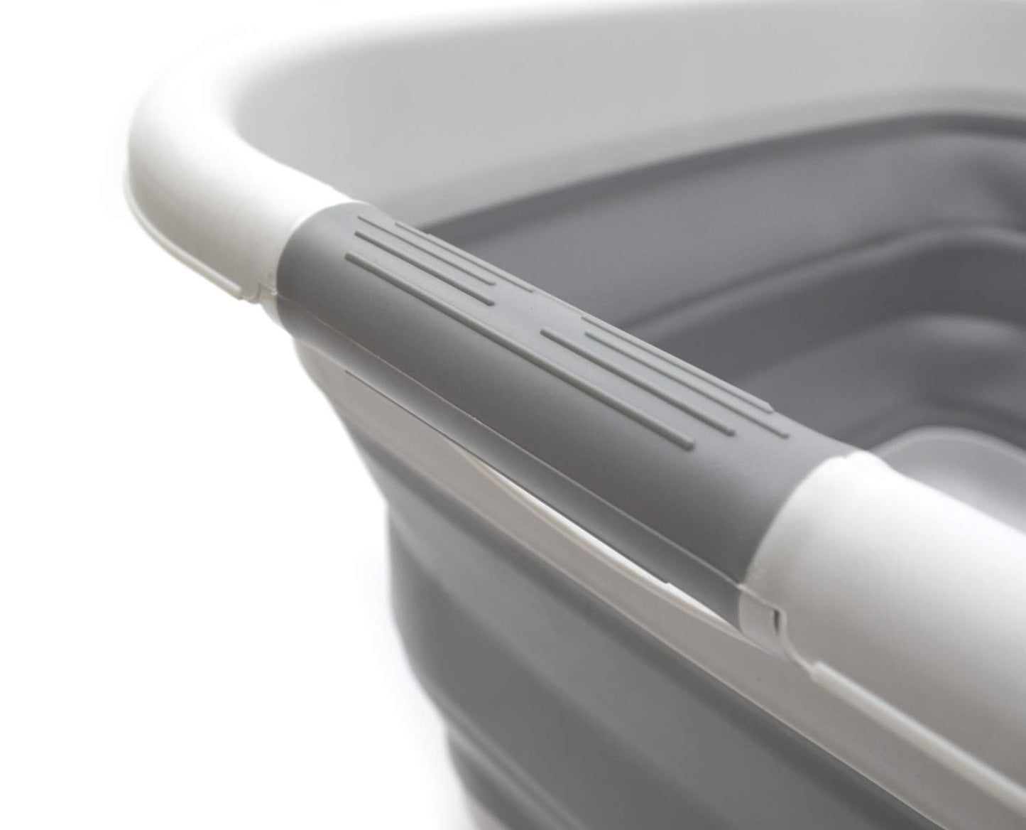 SAMMART 31L (8.1 gallon) Collapsible Plastic Laundry Basket-Pop Up Storage Container - Portable Washing Tub - Space Saving Hamper/Basket, Water capacity: 23L (6 gallon)