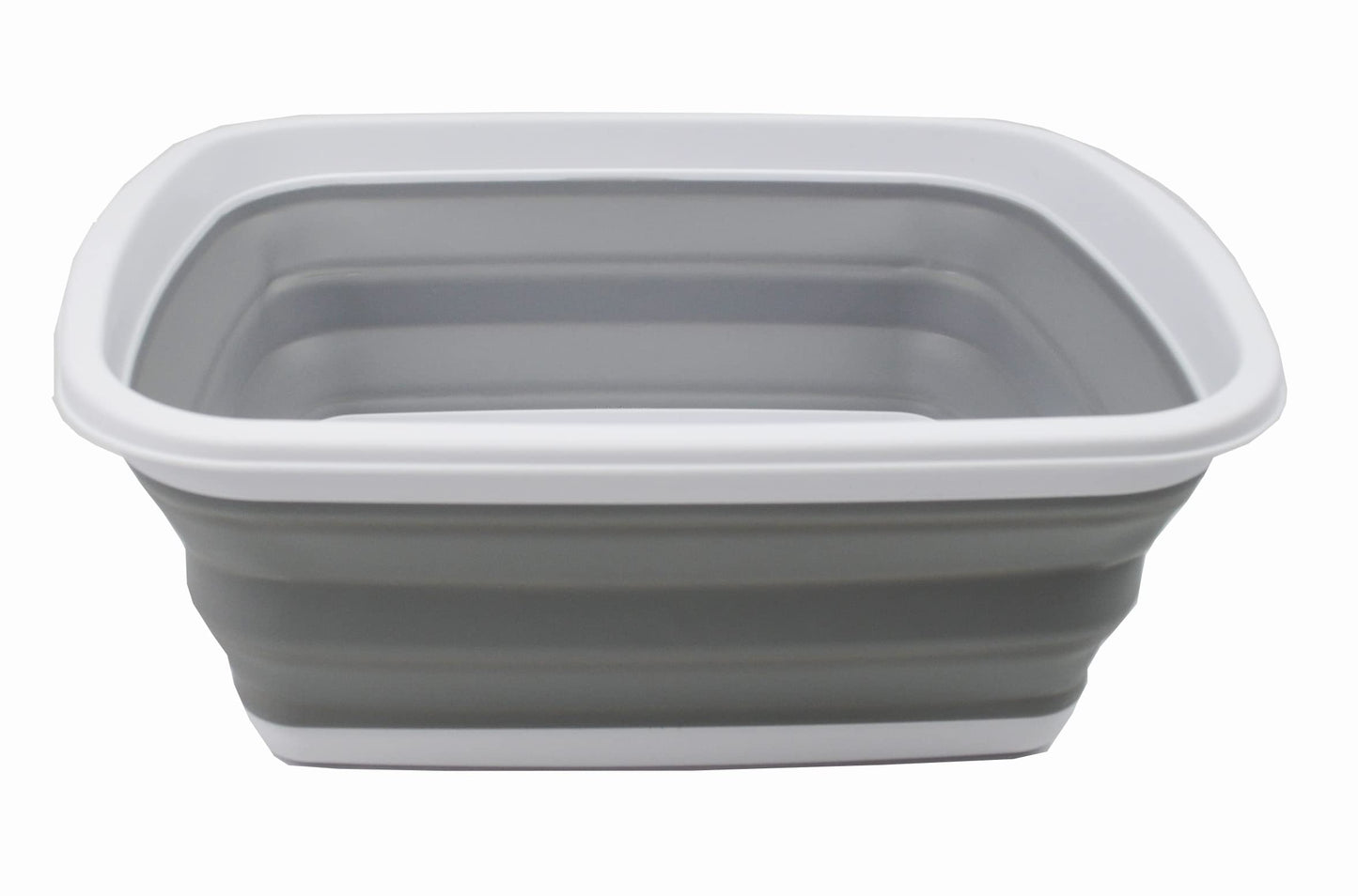 SAMMART 10L (2.6 Gallons) Collapsible Tub - Foldable Dish Tub - Portable Washing Basin - Space Saving Plastic Washtub