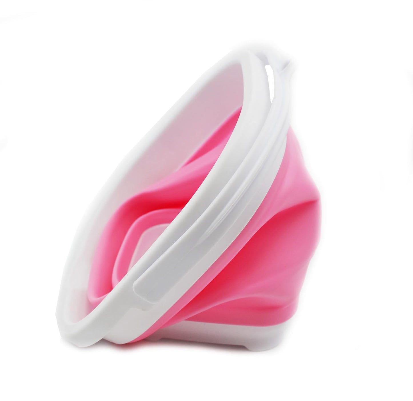 SAMMART 2.6L (0.68 Gallon) Super Mini Sqare Collapsible Plastic Bucket - Foldable Square Tub - Portable Fishing Water Pail - Space Saving Outdoor Waterpot