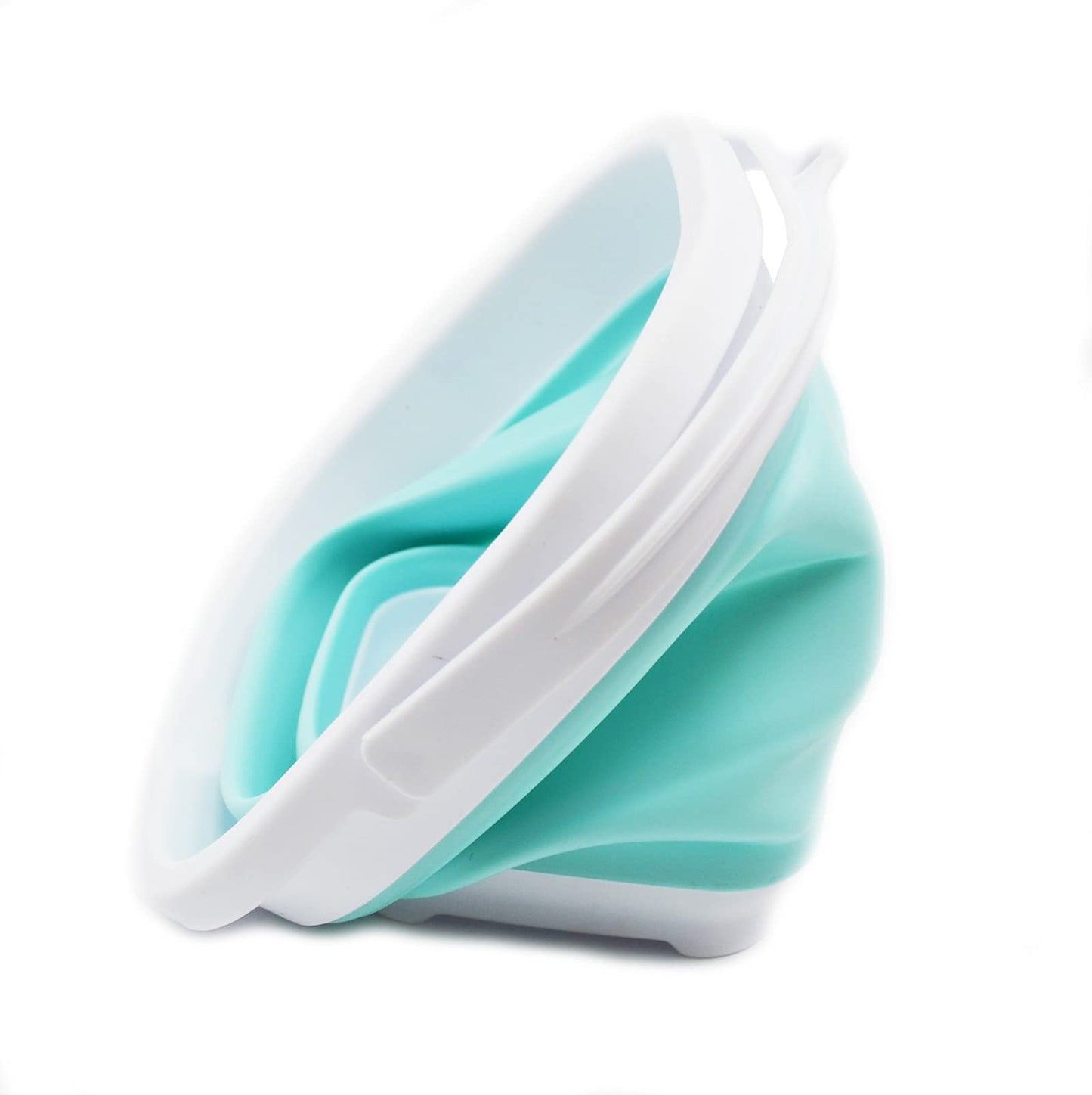 SAMMART 2.6L (0.68 Gallon) Super Mini Sqare Collapsible Plastic Bucket - Foldable Square Tub - Portable Fishing Water Pail - Space Saving Outdoor Waterpot