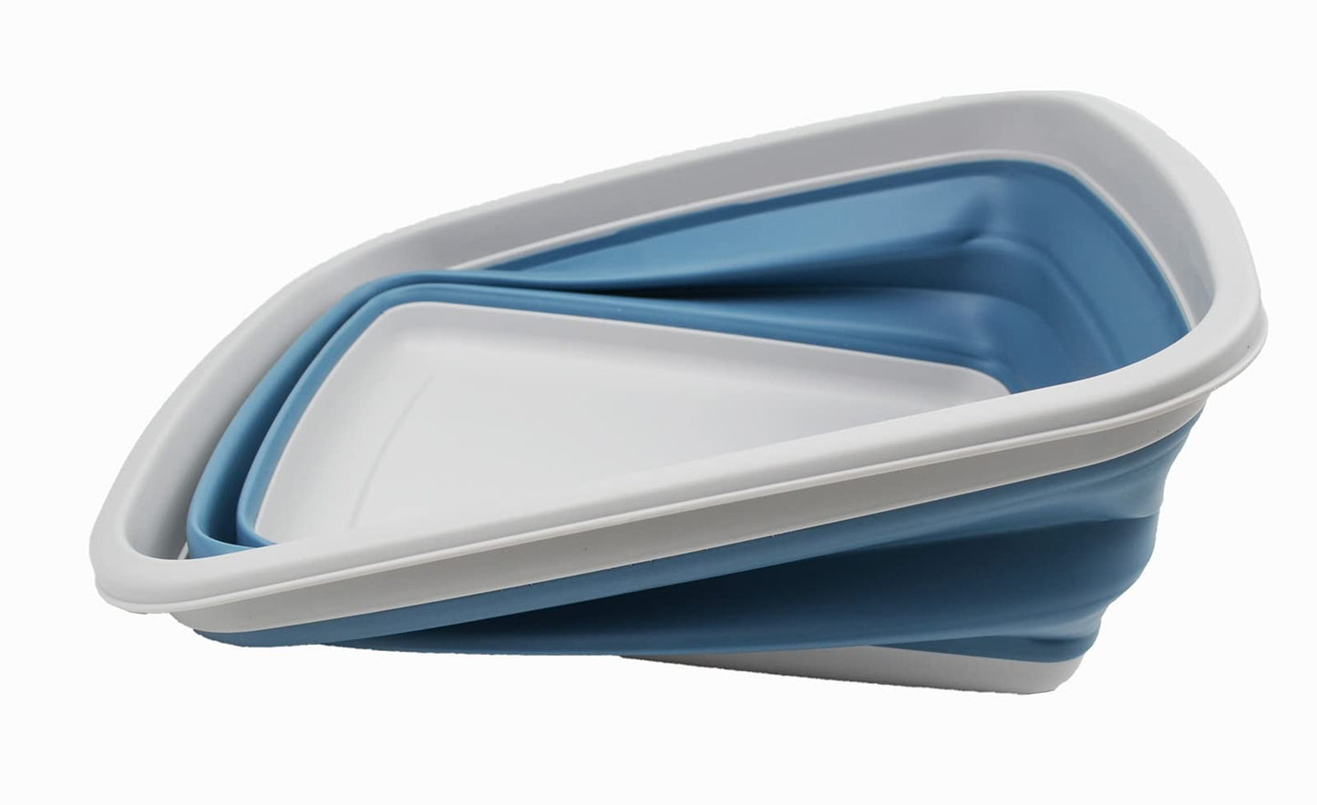 SAMMART 10L (2.6 Gallons) Collapsible Tub - Foldable Dish Tub - Portable Washing Basin - Space Saving Plastic Washtub