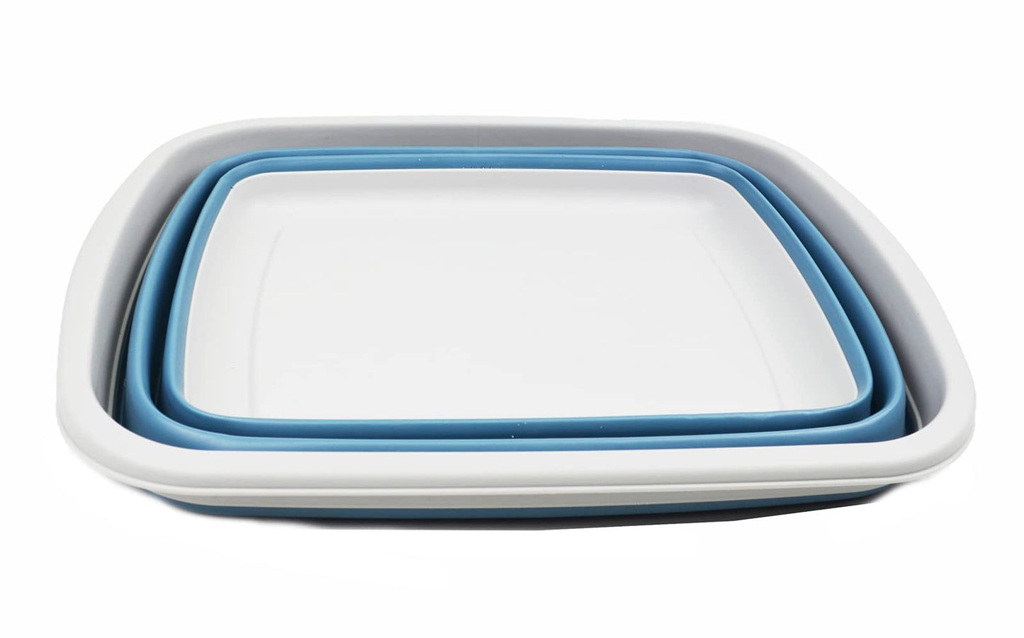 SAMMART 10L (2.6 Gallons) Collapsible Tub - Foldable Dish Tub - Portable Washing Basin - Space Saving Plastic Washtub
