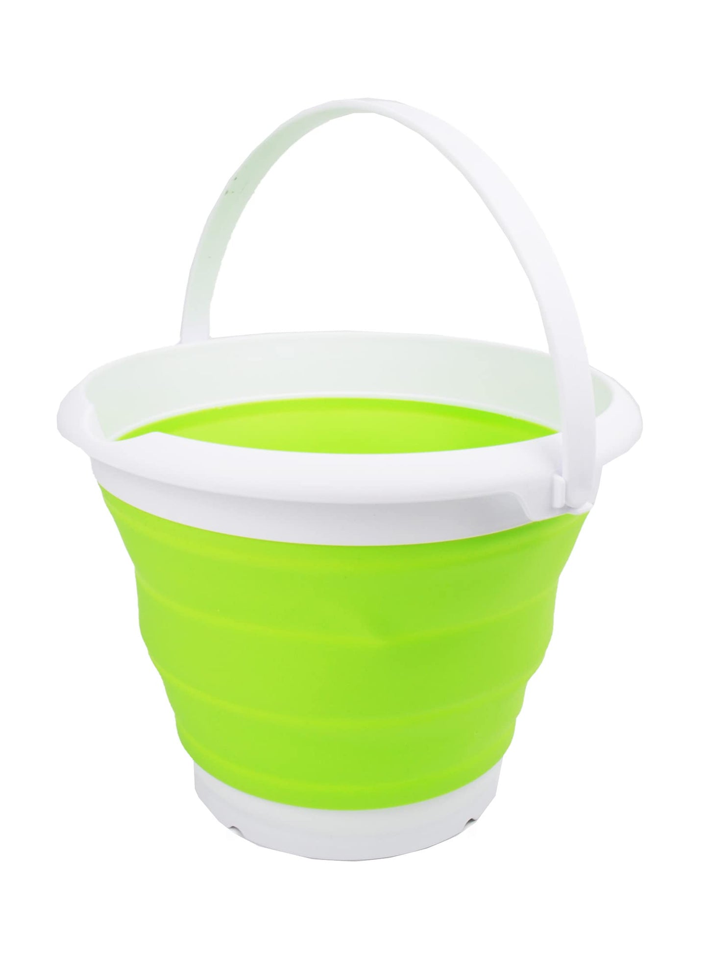 SAMMART 8.5L (2.2 Gallon) Collapsible Plastic Bucket - Foldable Round Tub - Portable Fishing Water Pail - Space Saving Outdoor Waterpot. Size 31cm Dia