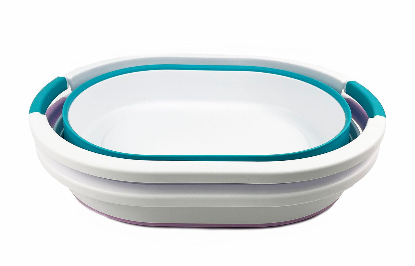 SAMMART 23L (6 gallon) Collapsible Plastic Laundry Basket - Foldable Pop Up Storage Container/Organizer - Portable Washing Tub - Space Saving Hamper/Basket