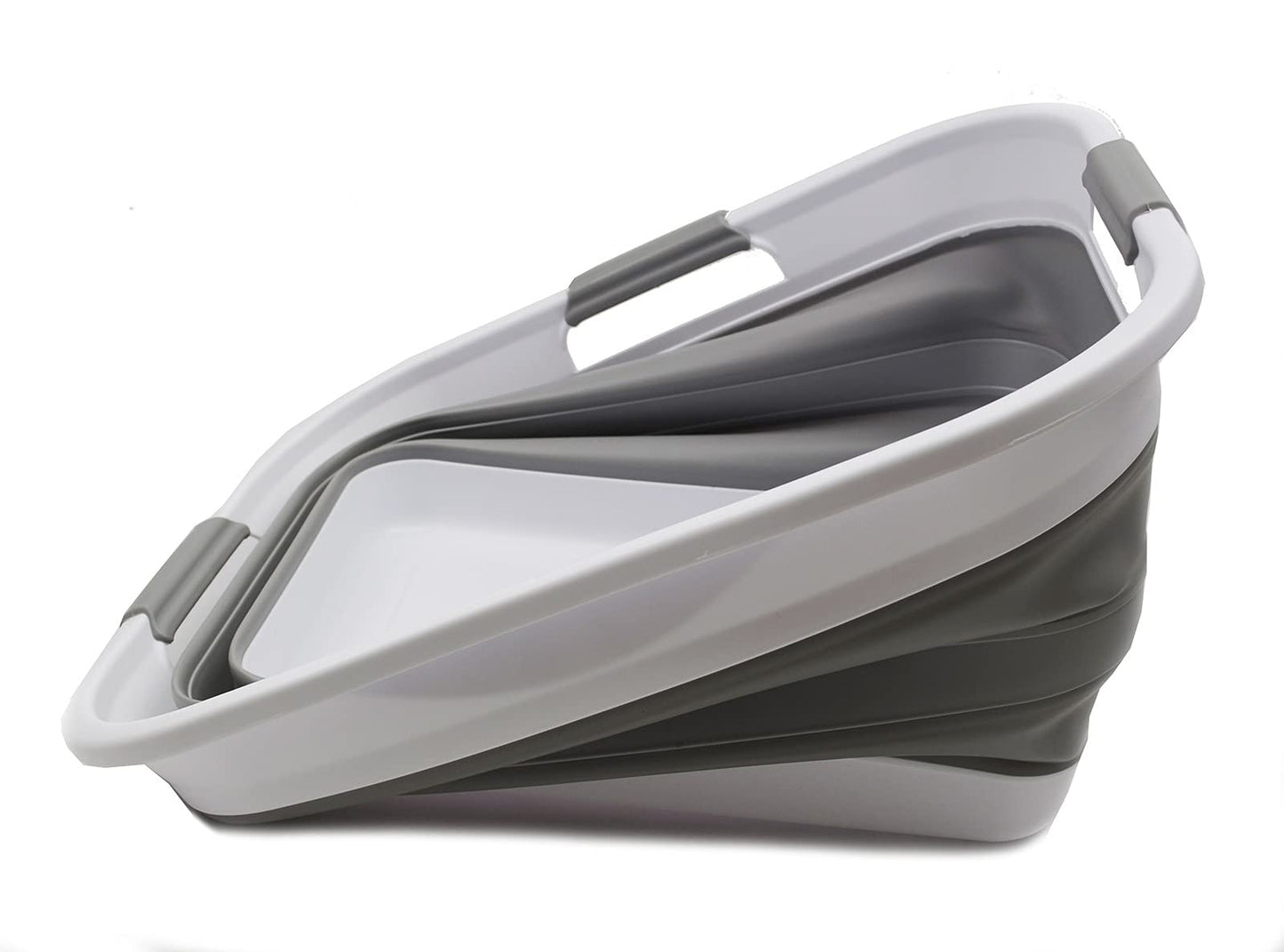 SAMMART 29L(7.6 gallon) Collapsible Plastic Laundry Basket - Foldable Pop Up Storage Container/Organizer - Portable Washing Tub - Space Saving Hamper/Basket - Water Capacity 24L(6.3 gallon)