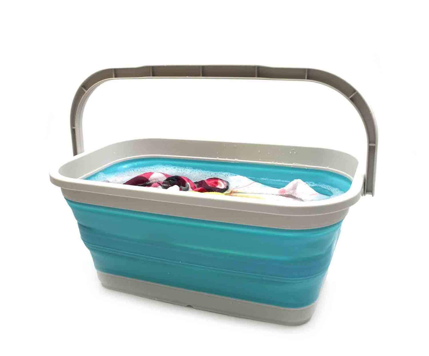 SAMMART 11.6L (3.06 Gallon) Collapsible Rectangular Handy Basket/Bucket