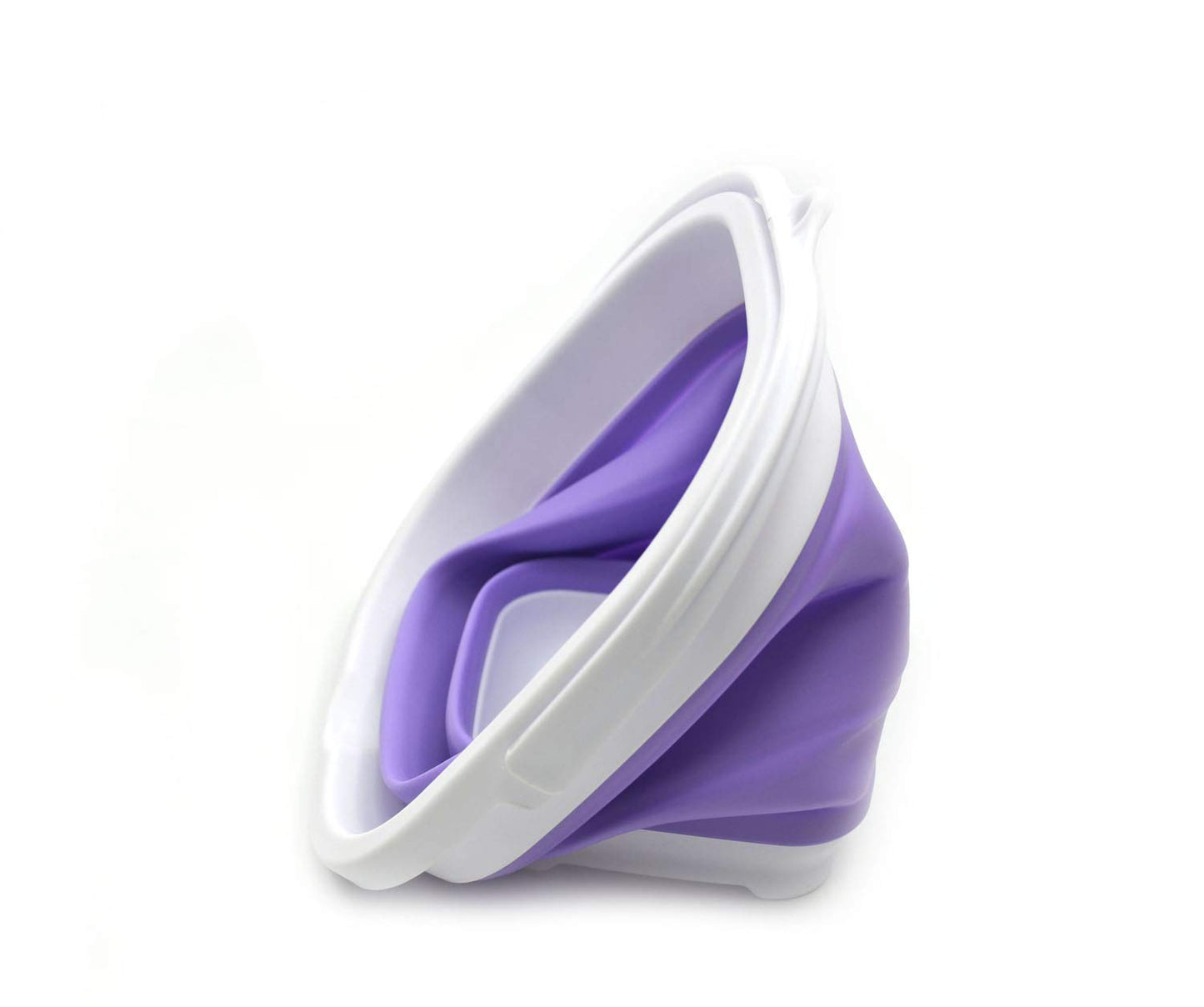 SAMMART 2.6L (0.68 Gallon) Super Mini Sqare Collapsible Plastic Bucket - Foldable Square Tub - Portable Fishing Water Pail - Space Saving Outdoor Waterpot