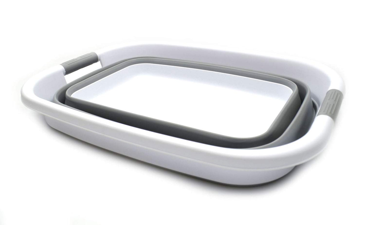 SAMMART 31L (8.1 gallon) Collapsible Plastic Laundry Basket-Pop Up Storage Container - Portable Washing Tub - Space Saving Hamper/Basket, Water capacity: 23L (6 gallon)