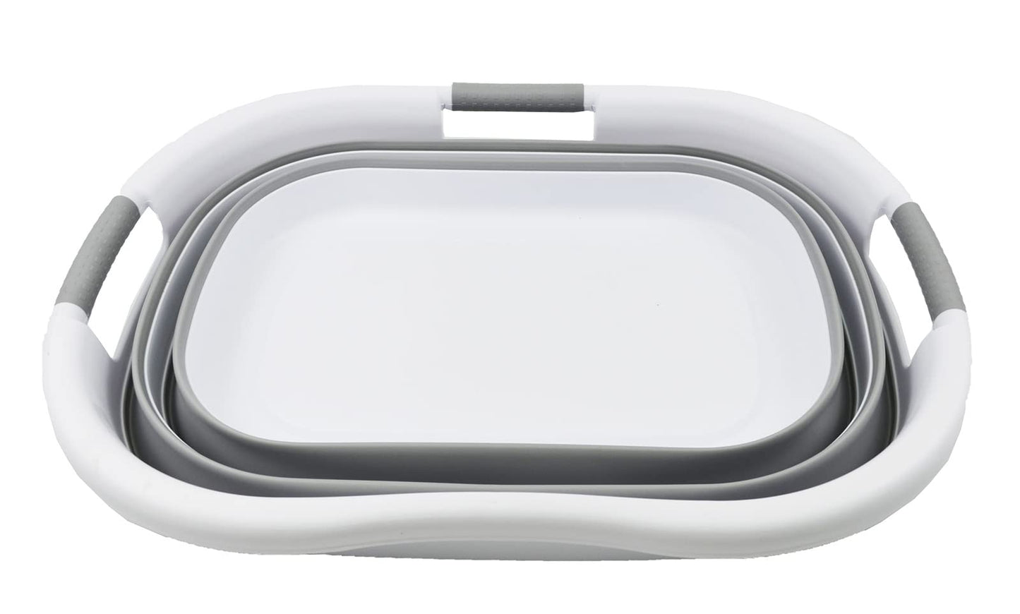 SAMMART 40L (10.5 gallon) Collapsible Plastic Laundry Basket - Foldable Pop Up Storage Container/Organizer - Portable Washing Tub - Space Saving Hamper/Basket