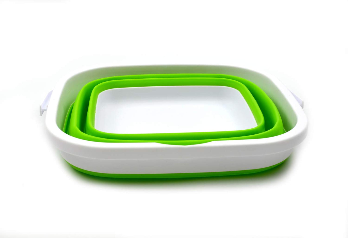 SAMMART 10L (2.6 Gallon) Collapsible Rectangular Handy Basket/Bucket