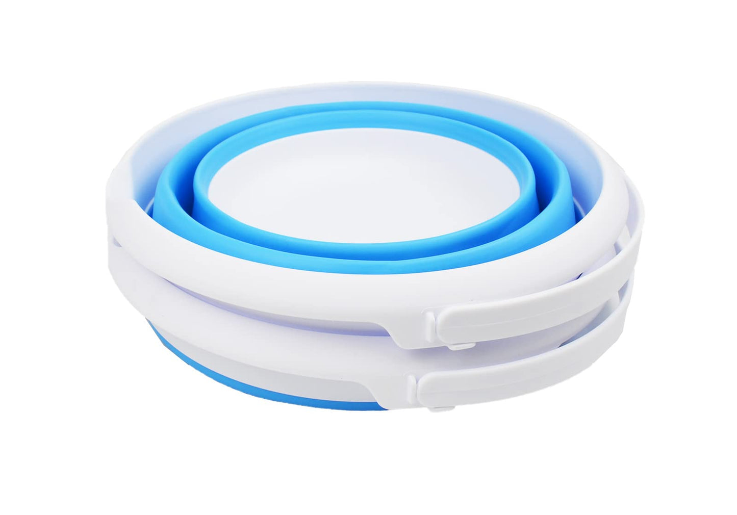 SAMMART 8.5L (2.2 Gallon) Collapsible Plastic Bucket - Foldable Round Tub - Portable Fishing Water Pail - Space Saving Outdoor Waterpot. Size 31cm Dia