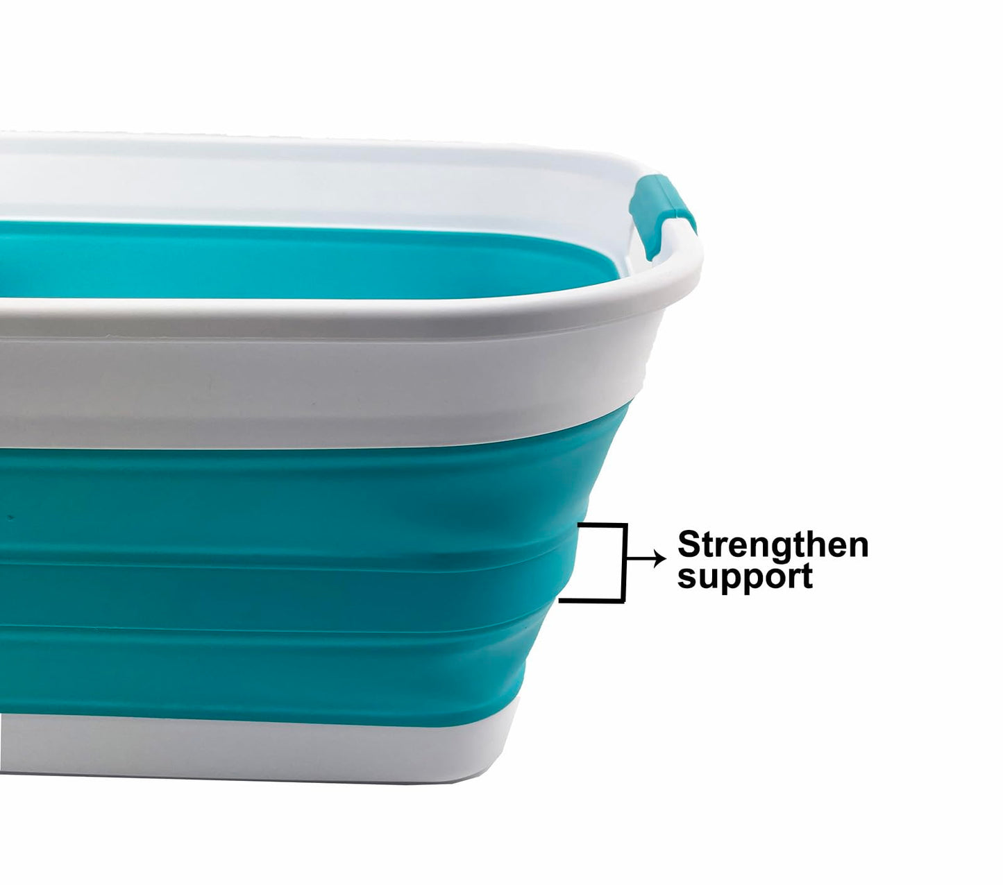 SAMMART 27L (7.1 Gallons) Collapsible Plastic Laundry Basket with Handle-Foldable Pop Up Storage Basket with handle