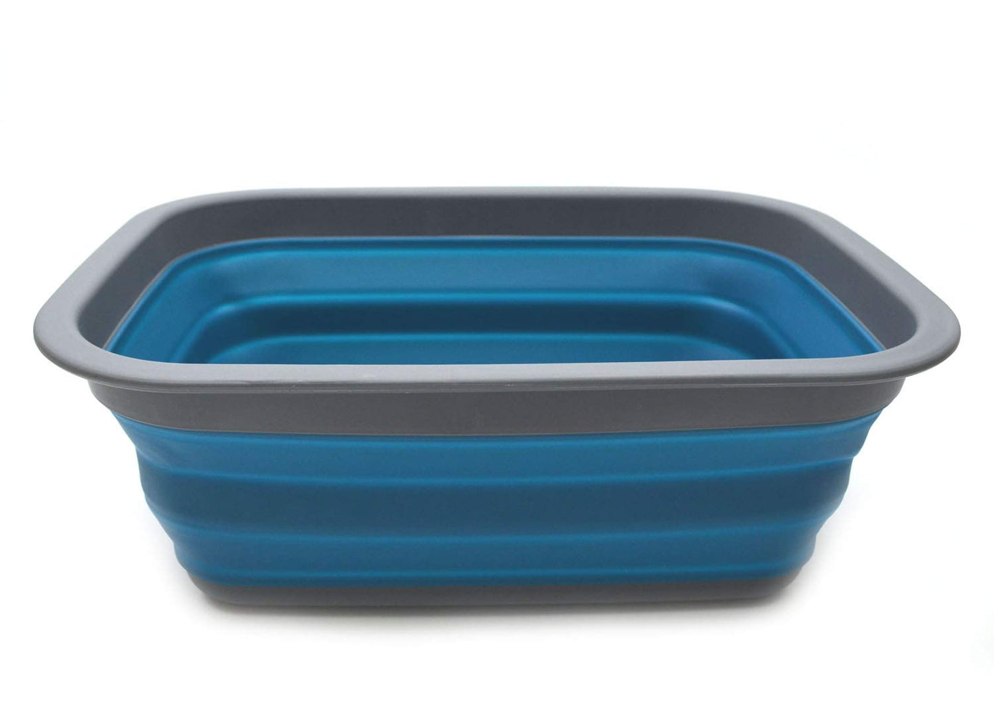 SAMMART 9.2L (2.37Gallon) Collapsible Tub - Portable Outdoor Picnic Basket/Crater - Foldable Shopping Bag - Space Saving Storage Container