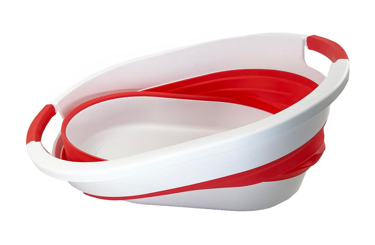 SAMMART 23L (6 gallon) Collapsible Plastic Laundry Basket - Foldable Pop Up Storage Container/Organizer - Portable Washing Tub - Space Saving Hamper/Basket