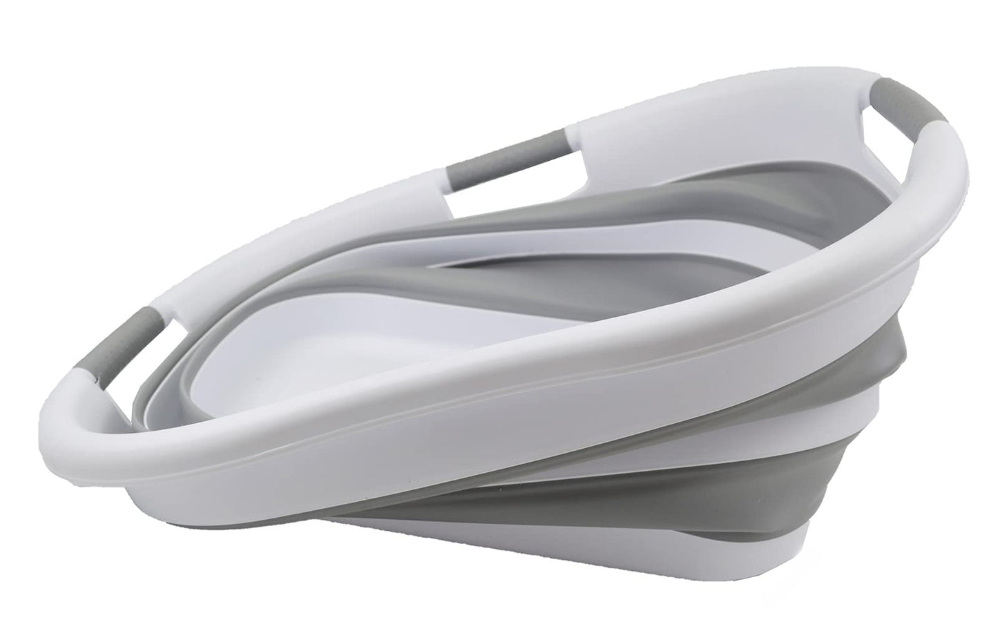 SAMMART 40L (10.5 gallon) Collapsible Plastic Laundry Basket - Foldable Pop Up Storage Container/Organizer - Portable Washing Tub - Space Saving Hamper/Basket