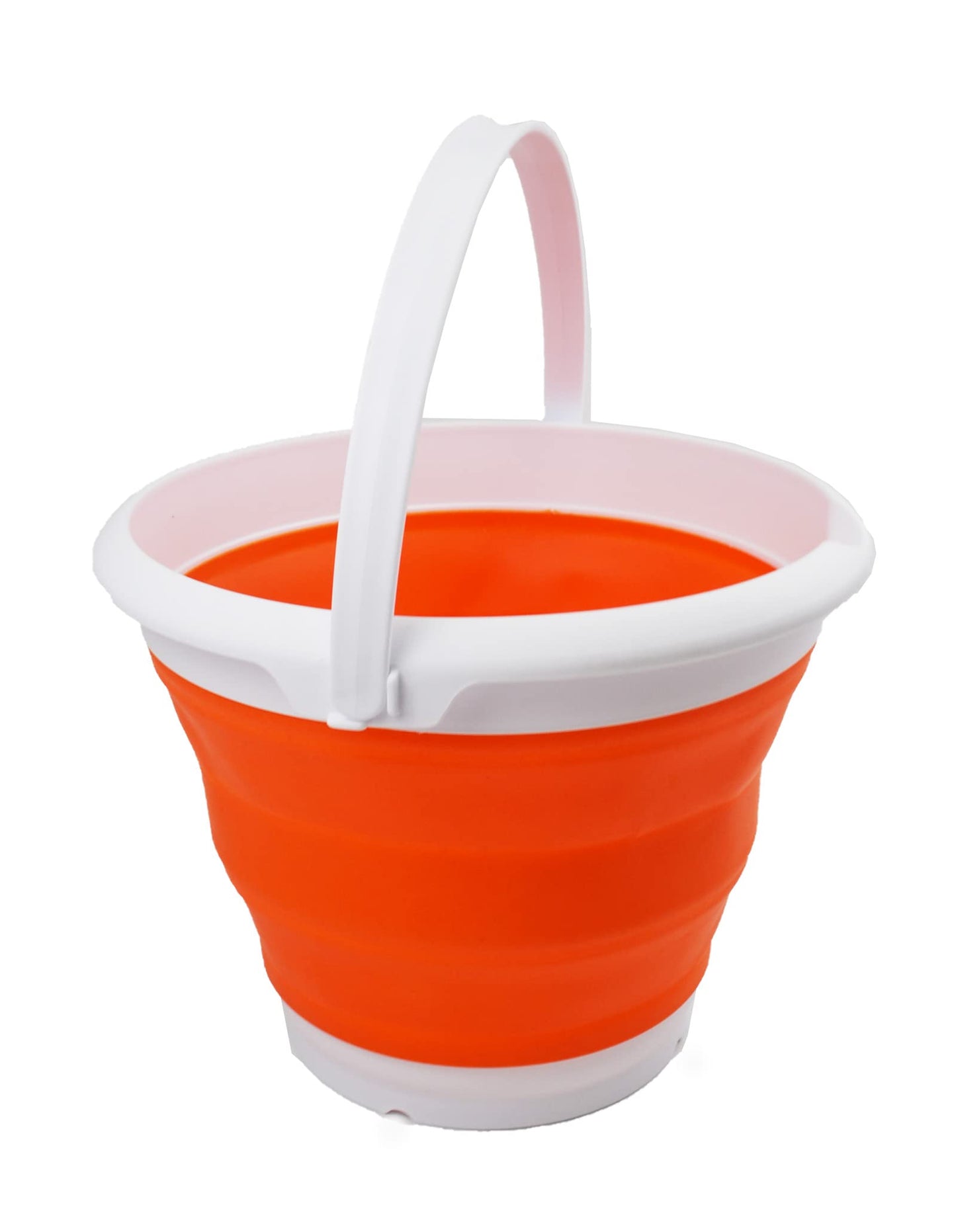 SAMMART 8.5L (2.2 Gallon) Collapsible Plastic Bucket - Foldable Round Tub - Portable Fishing Water Pail - Space Saving Outdoor Waterpot. Size 31cm Dia