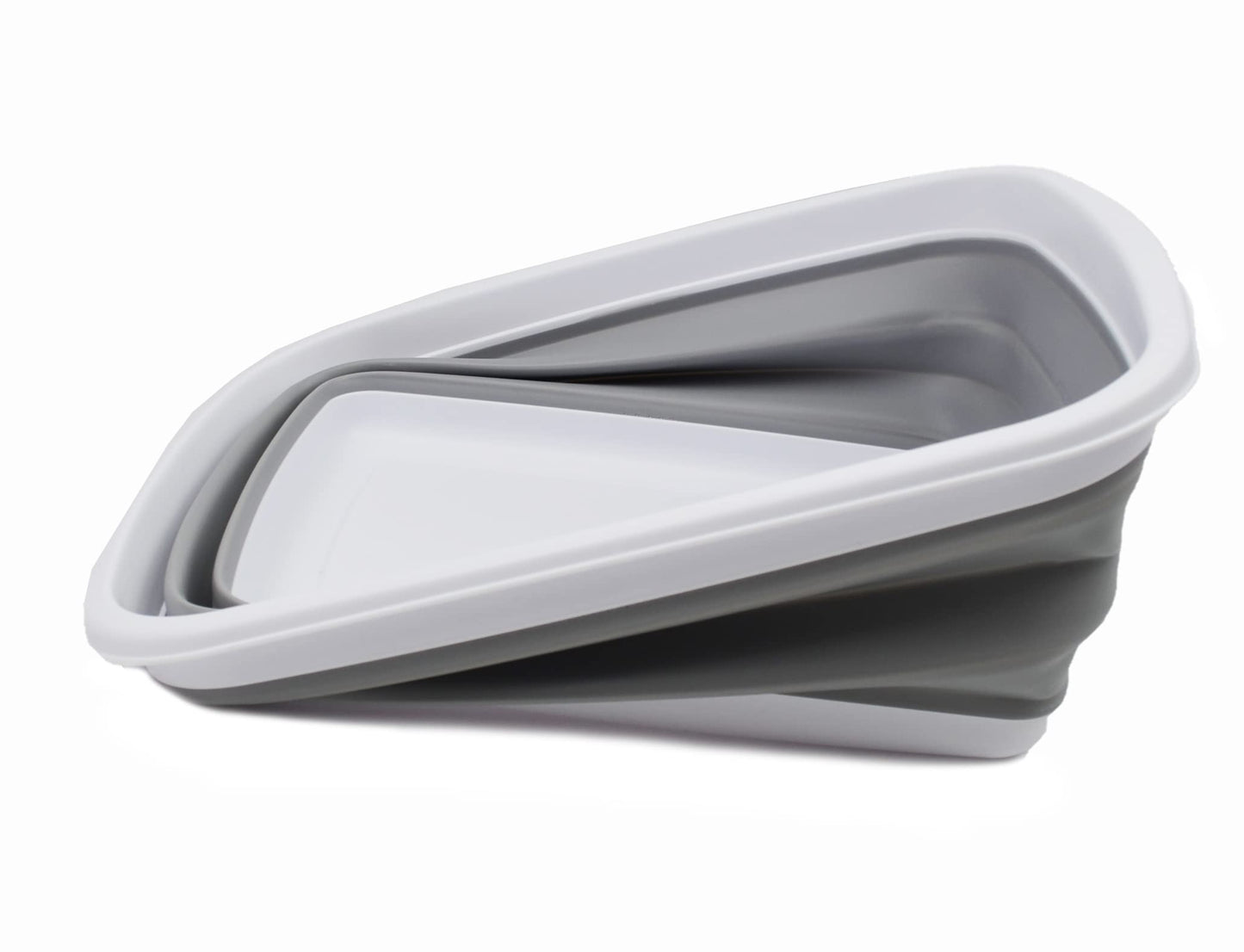 SAMMART 10L (2.6 Gallons) Collapsible Tub - Foldable Dish Tub - Portable Washing Basin - Space Saving Plastic Washtub