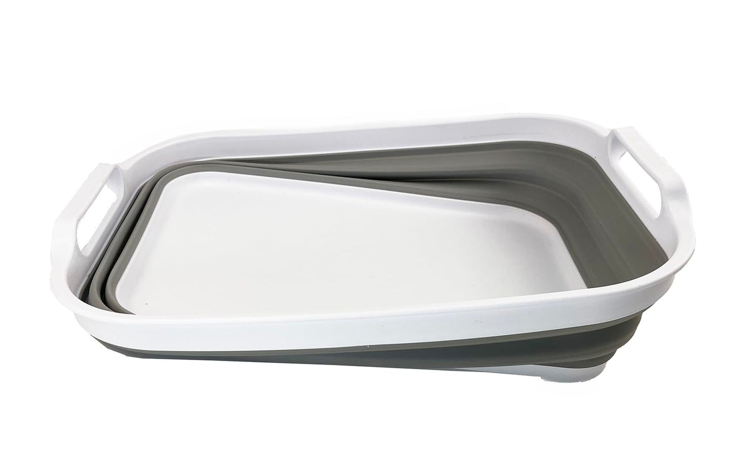 SAMMART Collapsible Tub - Foldable Dish Tub - Portable Washing Basin - Space Saving Plastic Washtub