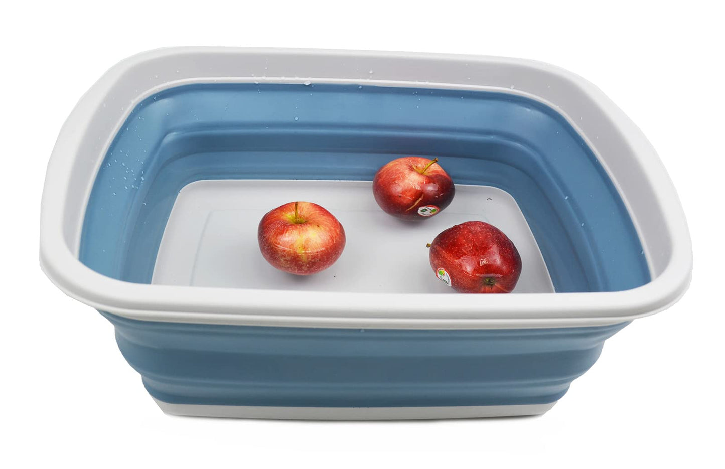 SAMMART 10L (2.6 Gallons) Collapsible Tub - Foldable Dish Tub - Portable Washing Basin - Space Saving Plastic Washtub