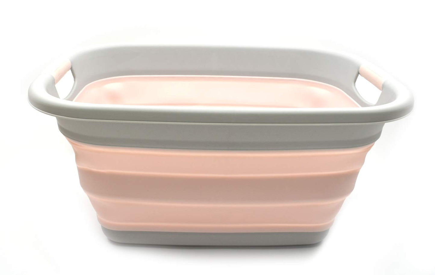 SAMMART 31L (8.1 gallon) Collapsible Plastic Laundry Basket-Pop Up Storage Container - Portable Washing Tub - Space Saving Hamper/Basket, Water capacity: 23L (6 gallon)