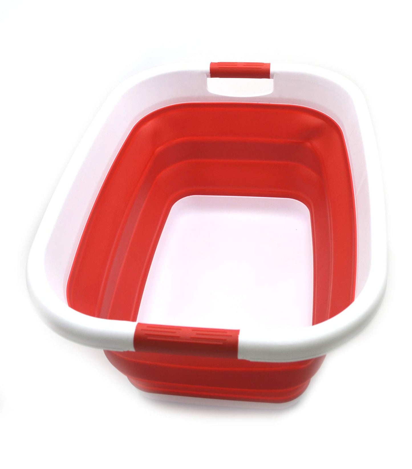 SAMMART 31L (8.1 gallon) Collapsible Plastic Laundry Basket-Pop Up Storage Container - Portable Washing Tub - Space Saving Hamper/Basket, Water capacity: 23L (6 gallon)